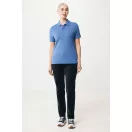 Tricou polo unisex, 2509E17256, iqoniq, 65x43x0.5 cm, Bumbac, Albastru heather, XXS