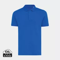   Tricou Polo, Unisex, maneca scurta, iqoniq, 2401E13462, Bumbac, Albastru royal, 5XL