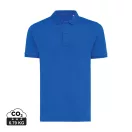 Tricou Polo, Unisex, maneca scurta, iqoniq, 2401E13464, Bumbac, Albastru royal, M