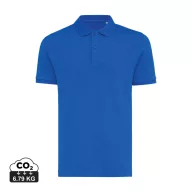   Tricou Polo, Unisex, maneca scurta, iqoniq, 2401E13467, Bumbac, Albastru royal, XS