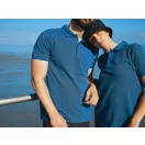 Tricou polo, Unisex, 2502E10531, iqoniq, Bumbac, Albastru royal, XXS
