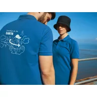   Tricou polo, Unisex, 2502E10531, iqoniq, Bumbac, Albastru royal, XXS