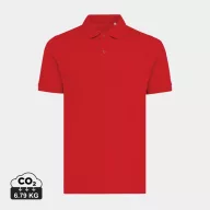   Tricou Polo, Unisex, maneca scurta, iqoniq, 2401E13472, Bumbac, Rosu, L