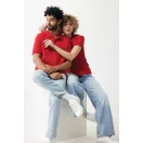 Tricou polo unisex, 2509E17260, iqoniq, 65x43x0.5 cm, Bumbac, Rosu, XXS
