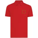 Tricou polo unisex, 2509E17260, iqoniq, 65x43x0.5 cm, Bumbac, Rosu, XXS