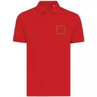   Tricou polo unisex, 2509E17260, iqoniq, 65x43x0.5 cm, Bumbac, Rosu, XXS