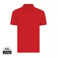   Tricou Polo, Unisex, maneca scurta, iqoniq, 2401E13478, Bumbac, Rosu, 3XL