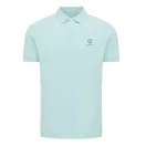 Tricou polo, Unisex, 2502E10514, iqoniq, Bumbac, Albastru mint, L