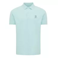   Tricou polo, Unisex, 2502E10517, iqoniq, Bumbac, Albastru mint, XL