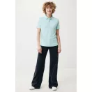 Tricou polo, Unisex, 2502E10517, iqoniq, Bumbac, Albastru mint, XL