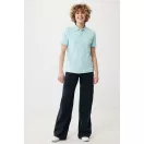 Tricou polo, Unisex, 2502E10520, iqoniq, Bumbac, Albastru mint, XXS