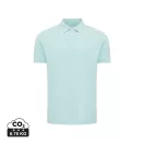 Tricou polo, Unisex, 2502E10521, iqoniq, Bumbac, Albastru mint, 3XL