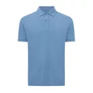 Tricou polo cu maneca scurta, iqoniq, 2610E17213, Unisex, Bumbac, Albastru Moon, XS