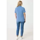 Tricou polo cu maneca scurta, iqoniq, 2610E17216, Unisex, Bumbac, Albastru Moon, 3XL