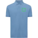 Tricou polo cu maneca scurta, iqoniq, 2610E17216, Unisex, Bumbac, Albastru Moon, 3XL