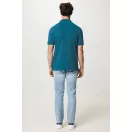 Tricou polo cu maneca scurta, iqoniq, 2610E17201, Unisex, Bumbac, Albastru Dark Teal, L