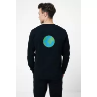   Bluza la baza gatului, Unisex, iqoniq, 2401E13479, Bumbac, Negru, 4XL