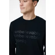   Bluza la baza gatului, Unisex, iqoniq, 2401E13479, Bumbac, Negru, 4XL