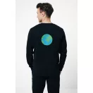 Bluza la baza gatului, Unisex, iqoniq, 2401E13480, Bumbac, Negru, 5XL