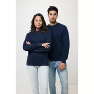   Bluza la baza gatului, Unisex, iqoniq, 2401E13481, Bumbac, Albastru navy, 4XL