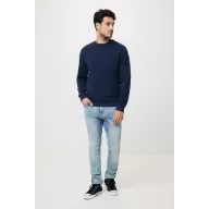   Bluza la baza gatului, Unisex, iqoniq, 2401E13481, Bumbac, Albastru navy, 4XL