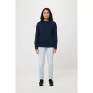   Bluza la baza gatului, Unisex, iqoniq, 2401E13481, Bumbac, Albastru navy, 4XL