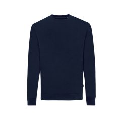   Bluza la baza gatului, Unisex, iqoniq, 2401E13482, Bumbac, Albastru navy, 5XL