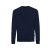 Bluza la baza gatului, Unisex, iqoniq, 2401E13482, Bumbac, Albastru navy, 5XL