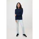 Bluza la baza gatului, 42FEB233372, Iqoniq Zion, Bumbac, Unisex, Albastru Navy, XXL