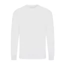 Bluza la baza gatului, Unisex, iqoniq, 2401E13488, Bumbac, Alb, XXL