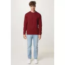 Bluza unisex, 2509E17261, iqoniq, 65.5x43.5x1 cm, Bumbac, Burgundy, XXS