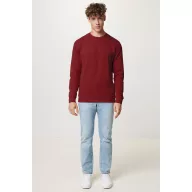   Bluza unisex, 2509E17261, iqoniq, 65.5x43.5x1 cm, Bumbac, Burgundy, XXS