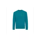 Bluza la baza gatului, 42FEB233391, Iqoniq Zion, Bumbac, Unisex, Albastru Verdigris, L