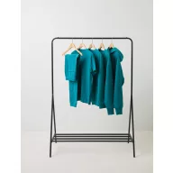   Bluza la baza gatului, 42FEB233392, Iqoniq Zion, Bumbac, Unisex, Albastru Verdigris, M