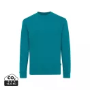 Bluza la baza gatului, 42FEB233393, Iqoniq Zion, Bumbac, Unisex, Albastru Verdigris, S