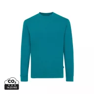   Bluza la baza gatului, 42FEB233395, Iqoniq Zion, Bumbac, Unisex, Albastru Verdigris, XS