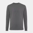 Bluza cu maneca lunga, la baza gatului, Casual, Unisex, iqoniq, 2410E21399, Bumbac, Gri anthracite, XXS
