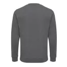 Bluza cu maneca lunga, la baza gatului, Casual, Unisex, iqoniq, 2410E21399, Bumbac, Gri anthracite, XXS