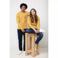   Bluza unisex, 2509E17262, iqoniq, 65.5x43.5x1 cm, Bumbac, Galben ochre, XXS