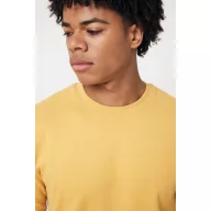   Bluza unisex, 2509E17262, iqoniq, 65.5x43.5x1 cm, Bumbac, Galben ochre, XXS
