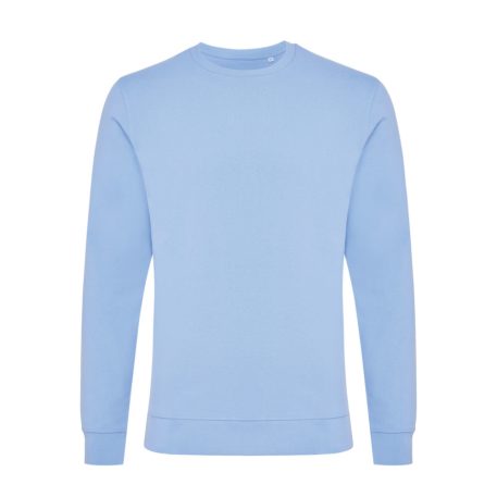 Bluza la baza gatului, Unisex, iqoniq, 2401E13511, Bumbac, Albastru sky, L
