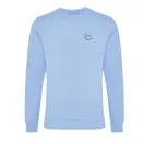 Bluza unisex, 2509E17265, iqoniq, 65.5x43.5x1 cm, Bumbac, Albastru sky, XXS