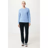   Bluza unisex, 2509E17265, iqoniq, 65.5x43.5x1 cm, Bumbac, Albastru sky, XXS