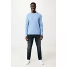 Bluza unisex, 2509E17265, iqoniq, 65.5x43.5x1 cm, Bumbac, Albastru sky, XXS