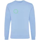 Bluza unisex, 2509E17265, iqoniq, 65.5x43.5x1 cm, Bumbac, Albastru sky, XXS