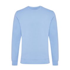   Bluza la baza gatului, Unisex, iqoniq, 2401E13517, Bumbac, Albastru sky, 3XL
