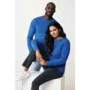 Bluza unisex, 2509E17264, iqoniq, 65.5x43.5x1 cm, Bumbac, Albastru royal, XXS