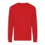 Bluza la baza gatului, Unisex, iqoniq, 2401E13533, Bumbac, Rosu, M
