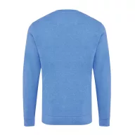   Bluza unisex, 2509E17067, iqoniq, 65.5x43.5x1 cm, Bumbac, Albastru heather, XXS
