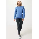 Bluza unisex, 2509E17067, iqoniq, 65.5x43.5x1 cm, Bumbac, Albastru heather, XXS